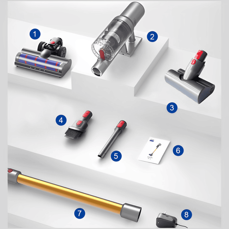 TurboClean VC205 – Aspirador de Pó Inteligente Sem Fio