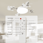 Ventilador de Teto sem Fio com Lâmpada