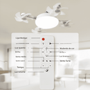 Ventilador de Teto sem Fio com Lâmpada