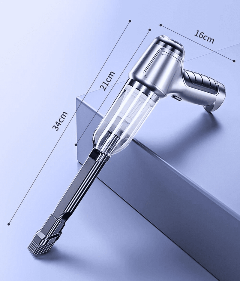 Aspirador de pó portátil ideal para aspirar sujeirinhas em áreas de difícil acesso