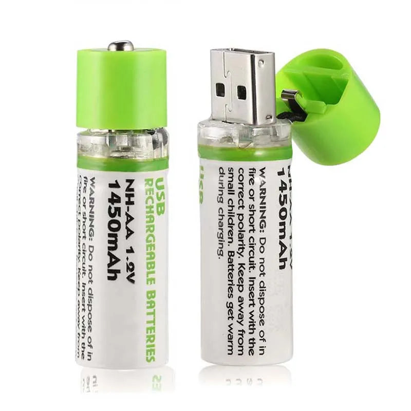 Pilha USB Recarregável de Longa Duração
