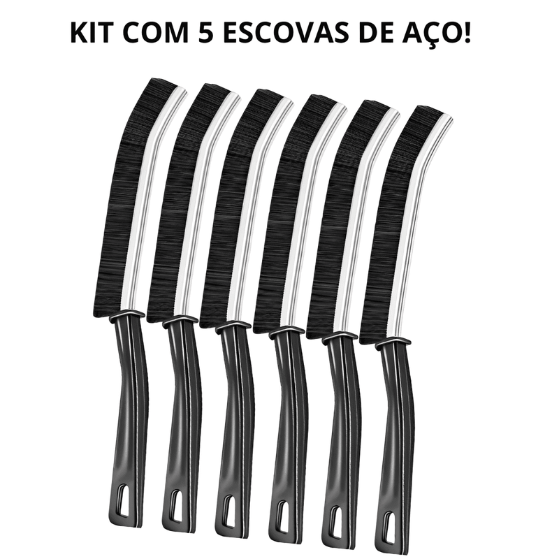 Escovas de Aço Multiuso para Limpeza Profunda - 5 Unidades