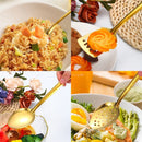 Utensílios de Cozinha Dourados em Aço Inox – Sofisticação e Funcionalidade