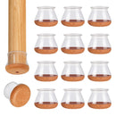 Protetores de Silicone com Feltro para Móveis - Kit 32 Peças