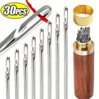 Agulhas de Costura com Furo Lateral em Aço Inox