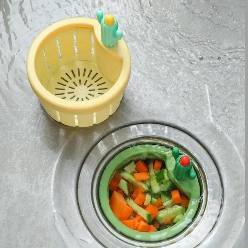 Coletor Automático de Resíduos Cactus – Filtro para Pia