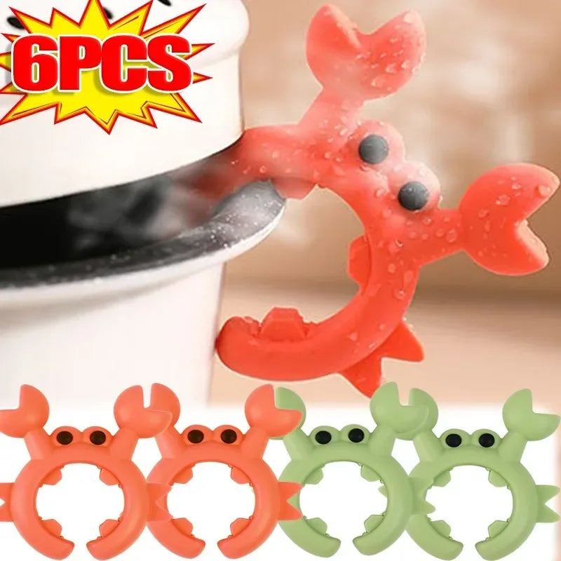 Clipe de Silicone Multifuncional para Utensílios - Kit 6 unidades
