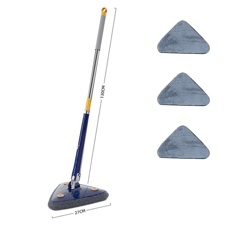 Esfregão triangular rotativo 360