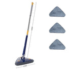 Esfregão triangular rotativo 360