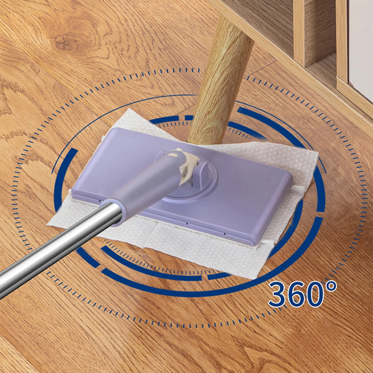 Esfregão Automático 360° – Eficiência em Cada Passada