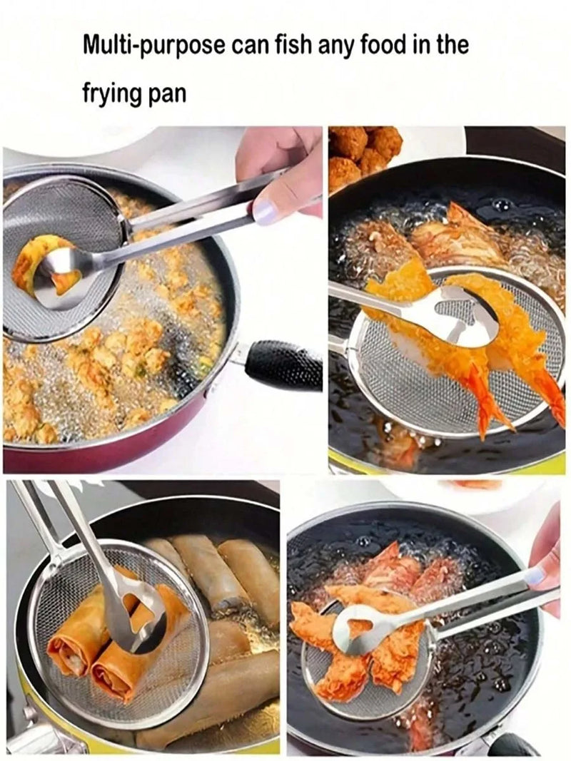 Pegador de Alimentos com Coador e Escorredor Multifuncional - Compre 1 e Leve 2