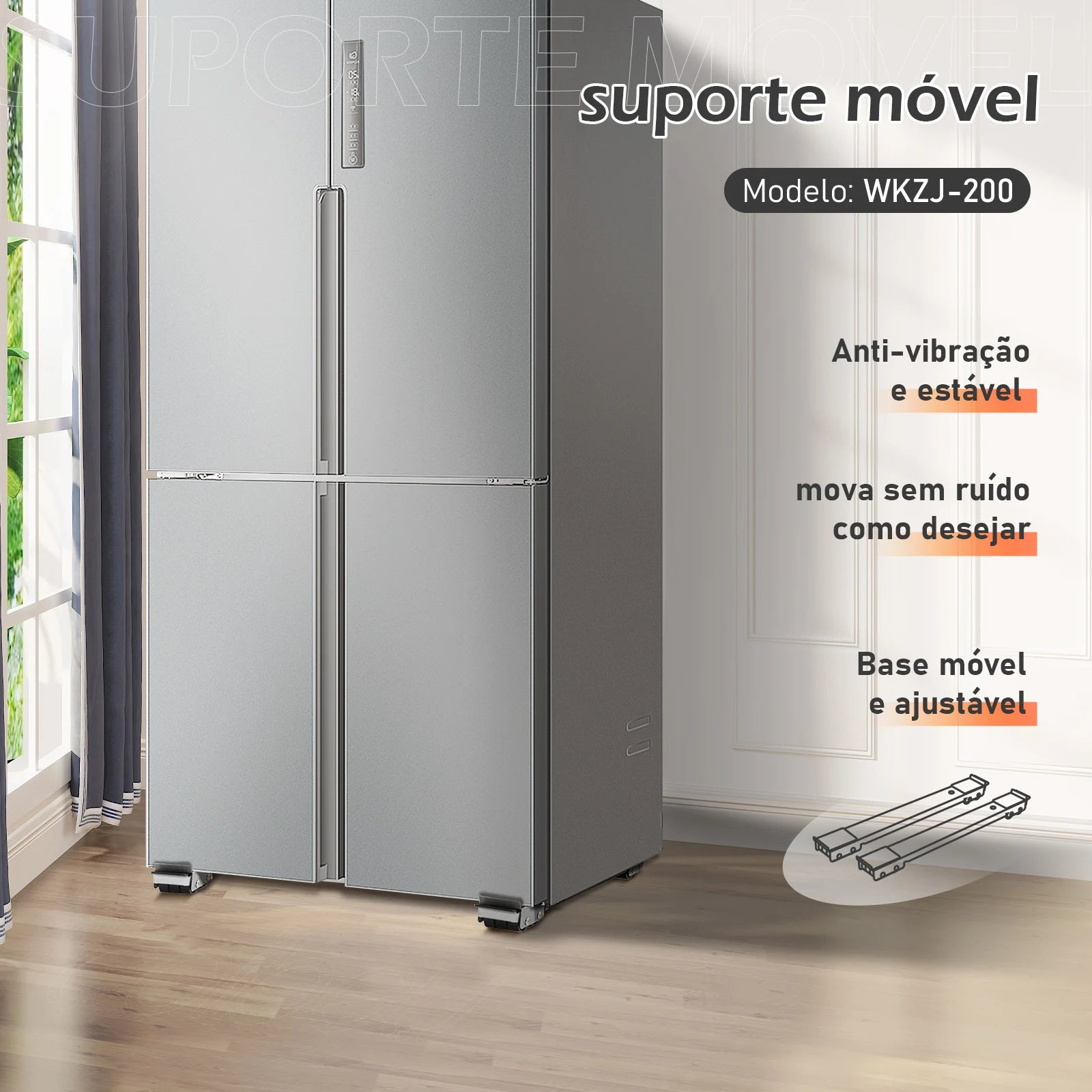 Base Ajustável com Rodinhas para Móveis | FlexMove