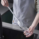 Escova flexível para lavar garrafas