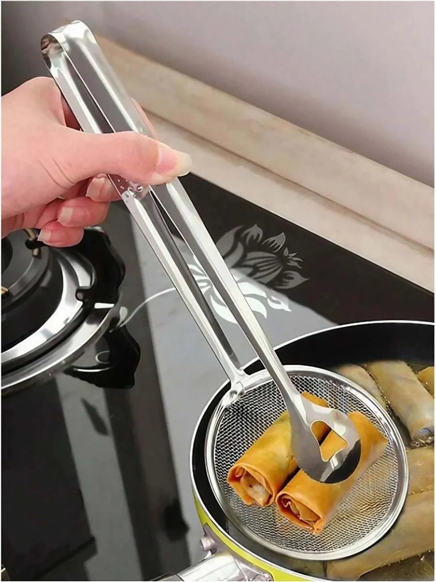Pegador de Alimentos com Coador e Escorredor Multifuncional - Compre 1 e Leve 2
