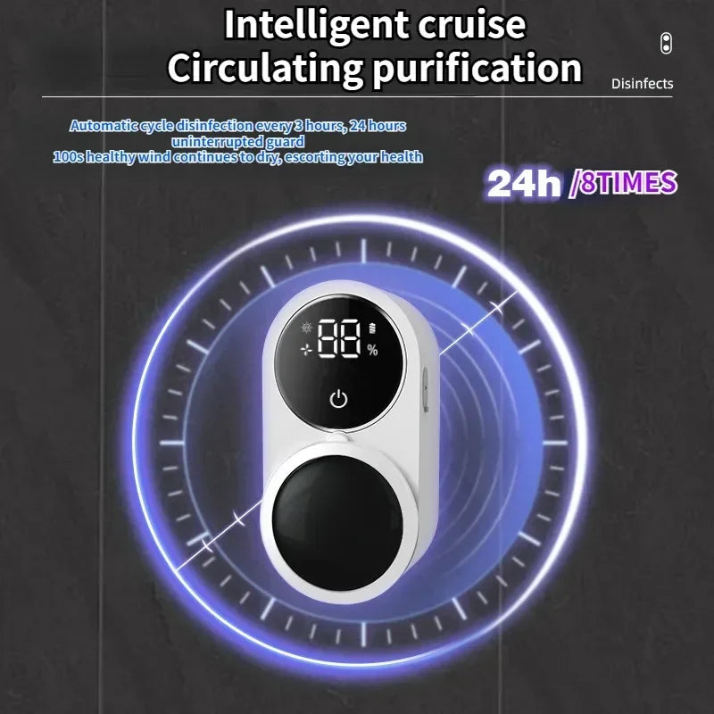 Suporte Inteligente para Escovas – Elimina Bactérias e Seca Rápido