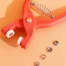 Alicate para fixação de botões + 50 conjuntos de botões de brinde