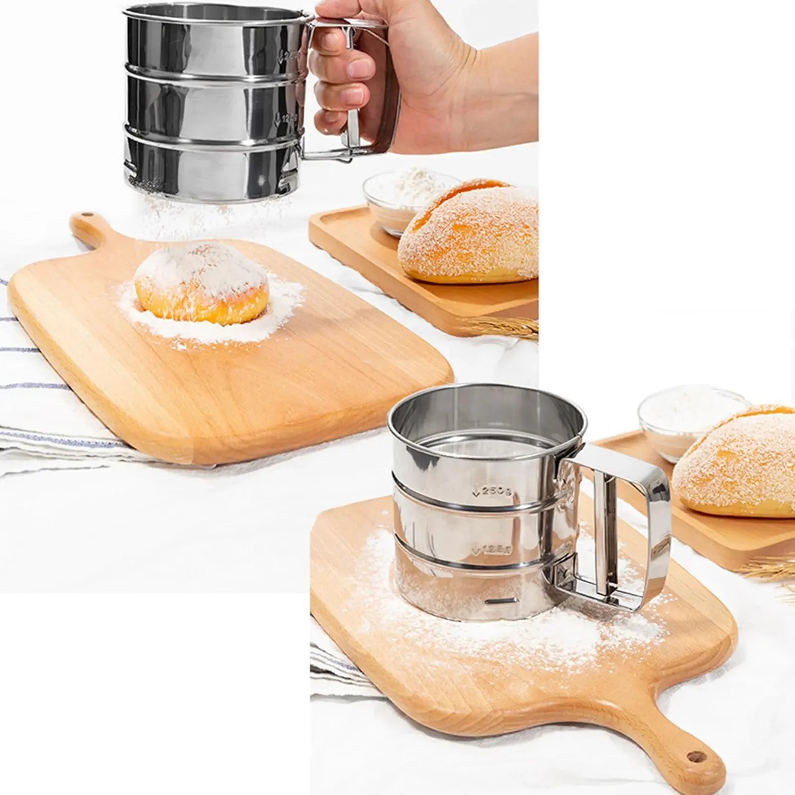 Peneira Manual Inox com Prensa