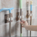 Suporte de parede para pendurar rodos, vassouras e esfregões