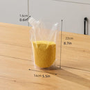 Kit com 5 Unidades - Sacos Multiuso Seláveis para Armazenamento e Conservação de Alimentos