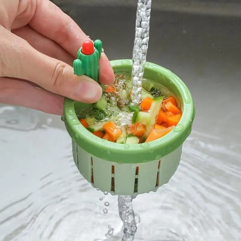 Coletor Automático de Resíduos Cactus – Filtro para Pia