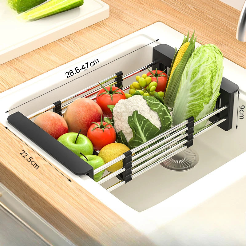 Escorredor Extensível para Louça e Frutas