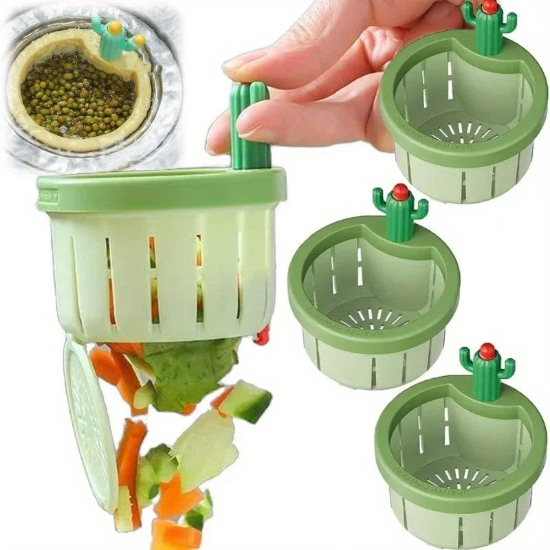 Coletor Automático de Resíduos Cactus – Filtro para Pia