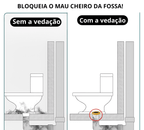 Anel Universal para Vaso Sanitário - 100% livre de mau cheiro