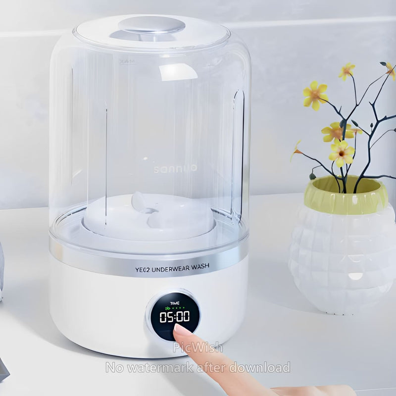 Mini Lavadora Portátil de Roupas Íntimas – Sem Instalação, Sem Fios