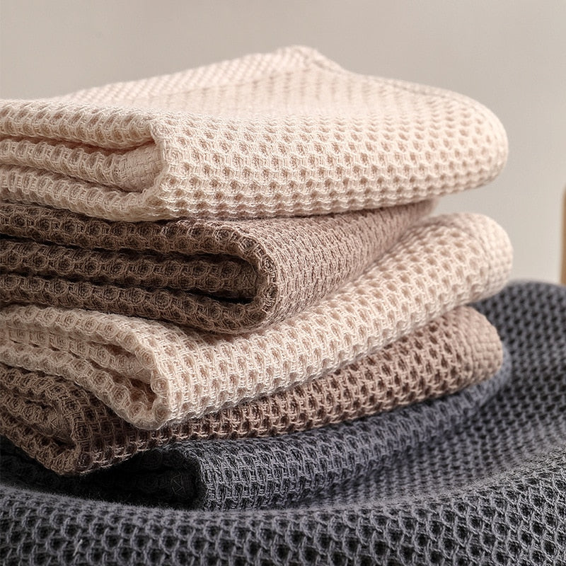 Toalhas de Algodão Absorventes (Conjunto de 6) - Multiuso para Cozinha, Casa e Sala